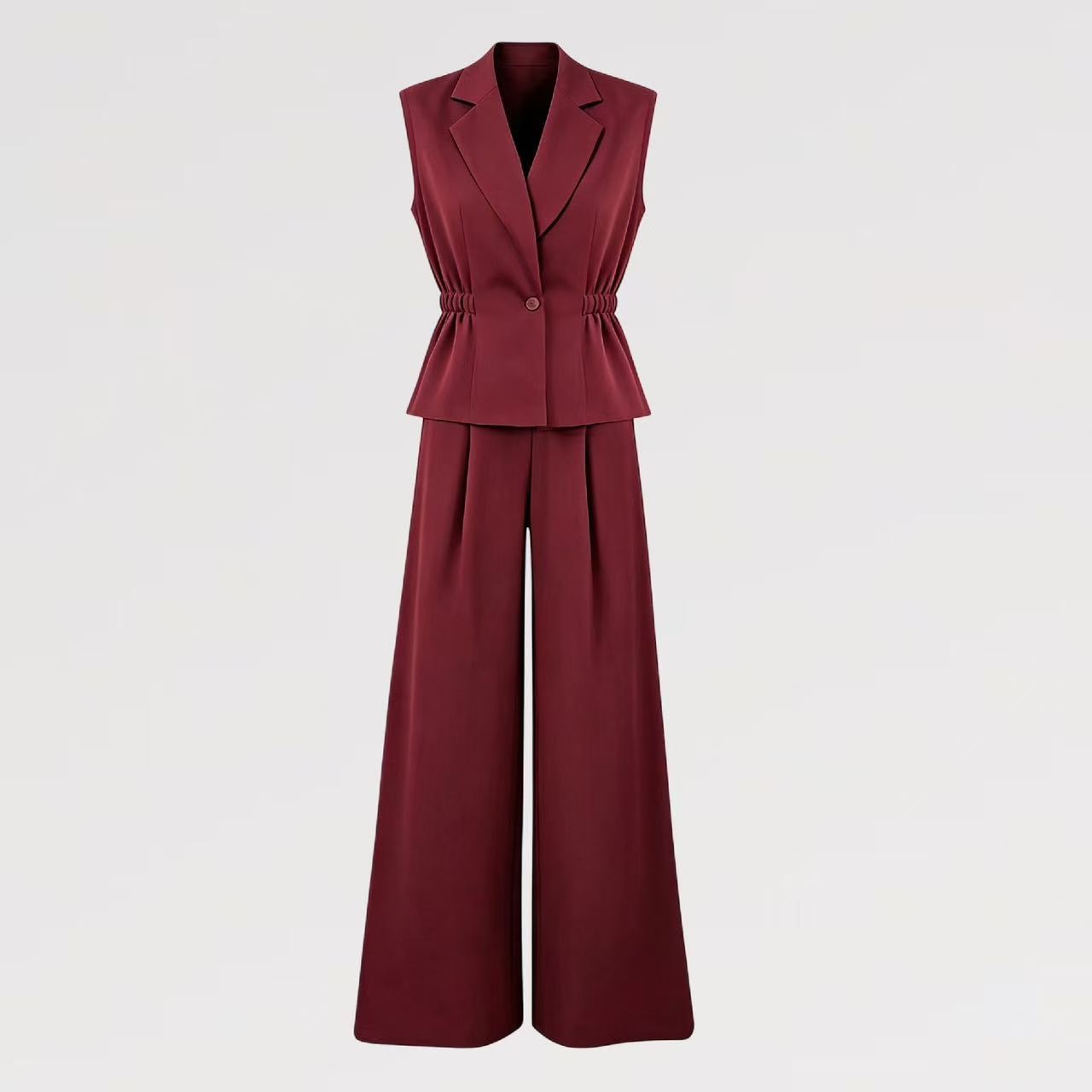 Completo 2 pezzi Gilet Sartoriale & Pantalone Palazzo - Made in Italy