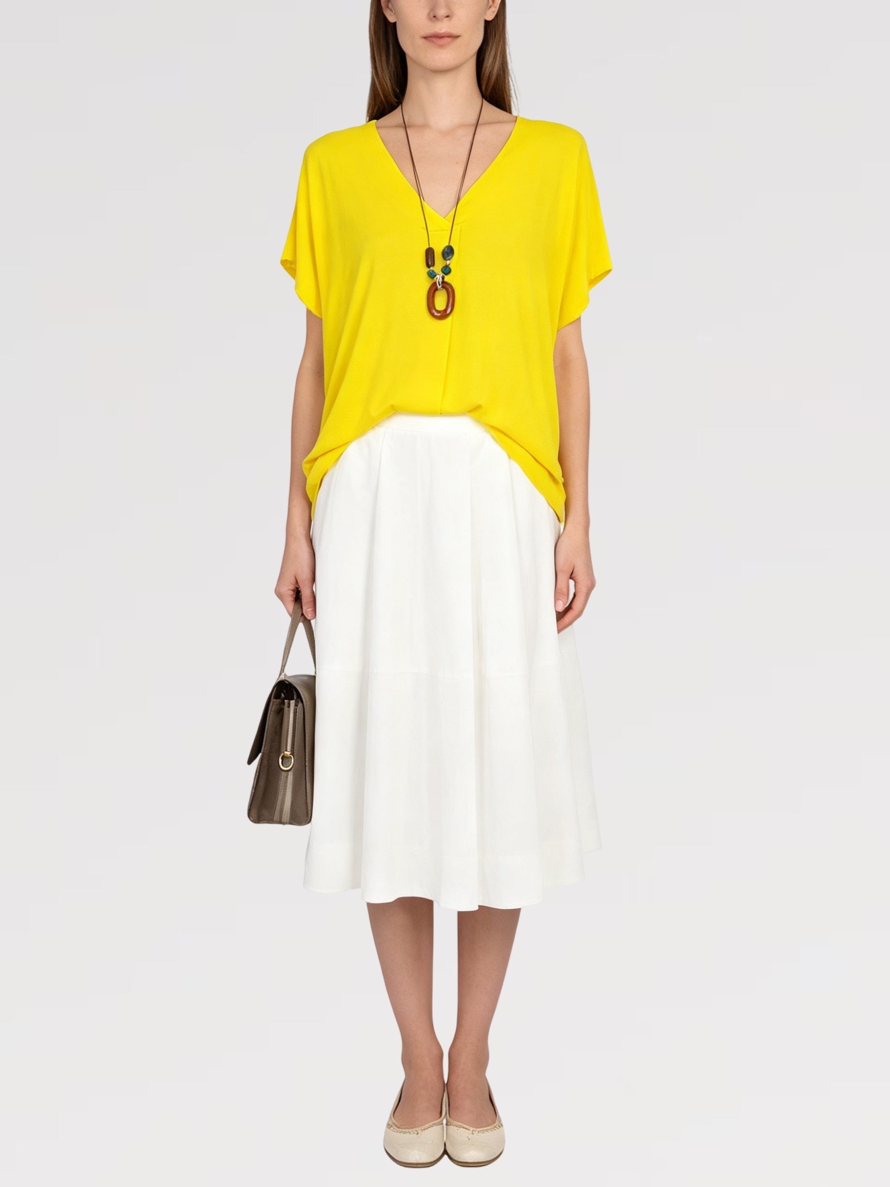 Blusa Soft Breeze con Collana - Viscosa - Made in Italy