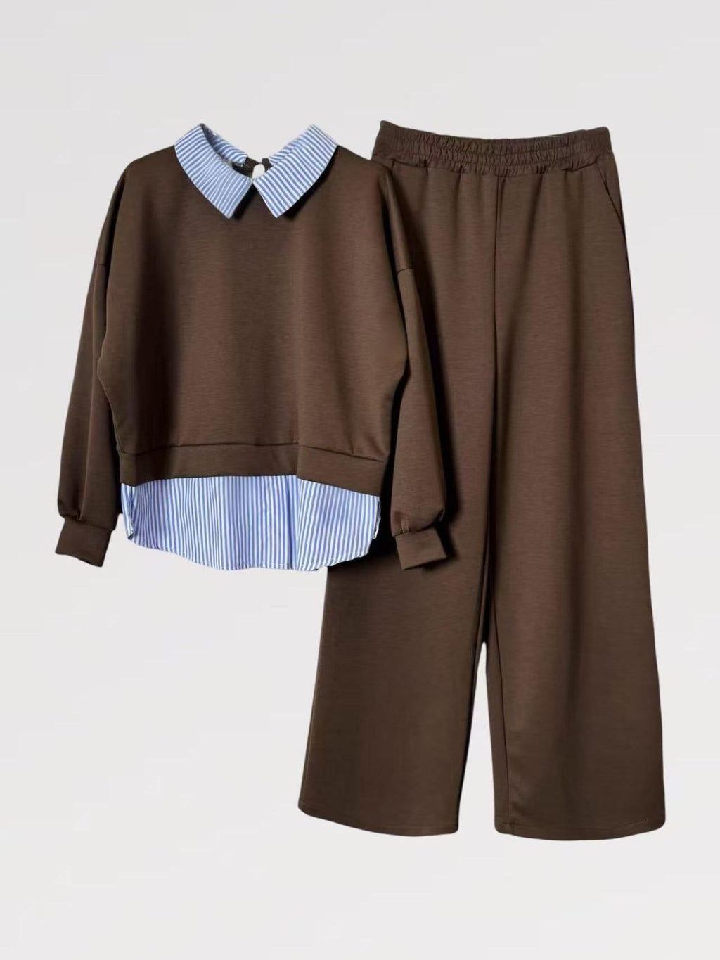 Completo Urban Chic Colletto a Contrasto - Made in Italy