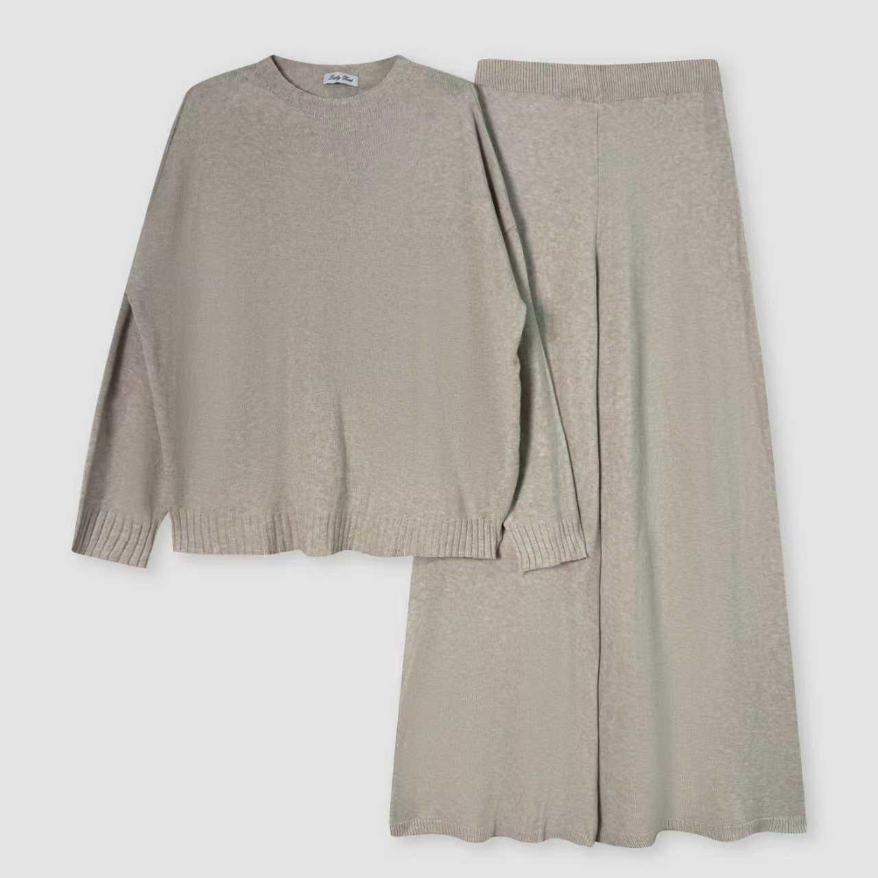 Completo Comfort Luxe in Maglieria - Made in Italy Set Lounge Casual Set Di Abbigliamento Coordinato