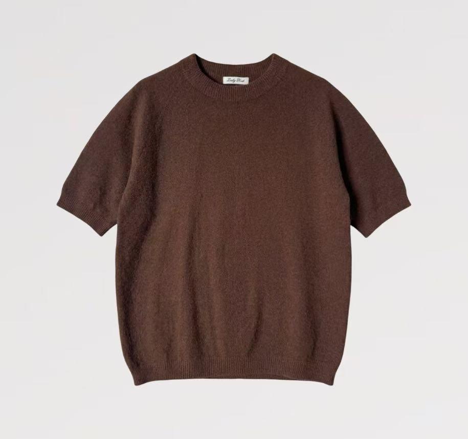 Maglia Nuvola Soft Made in Italy - Maglia a Manica Corta in Filato Morbido e Soffice - Ideale per Mezza Stagione o Sotto Giacca - Larghezza 96 cm, Lunghezza 60 cm - Promozione Speciale: 2 Pezzi con 20% Sconto e Spedizione Gratuita