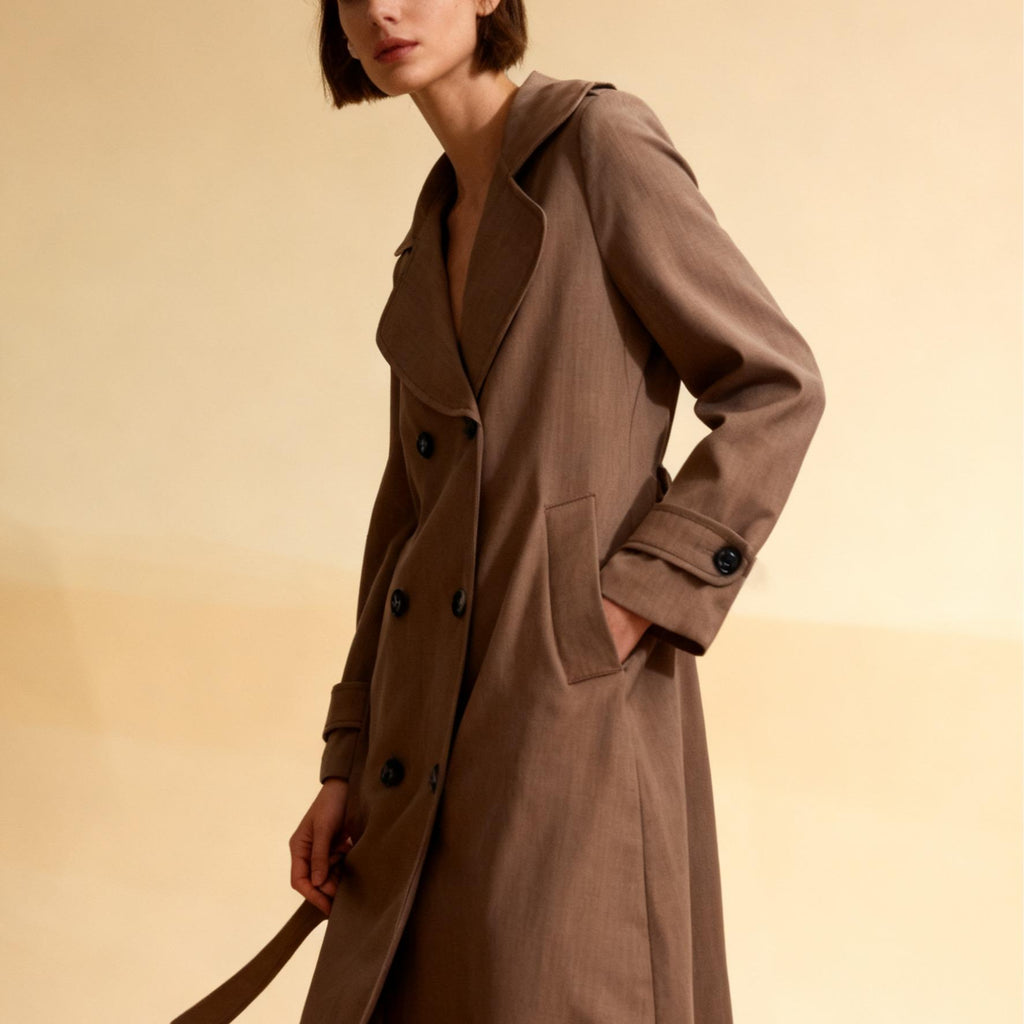 Trench Coat Elegance - Made in Italy - Eleganza Italiana con Stile Distintivo e Design Affascinante Sette Colori Eleganti Cuffia