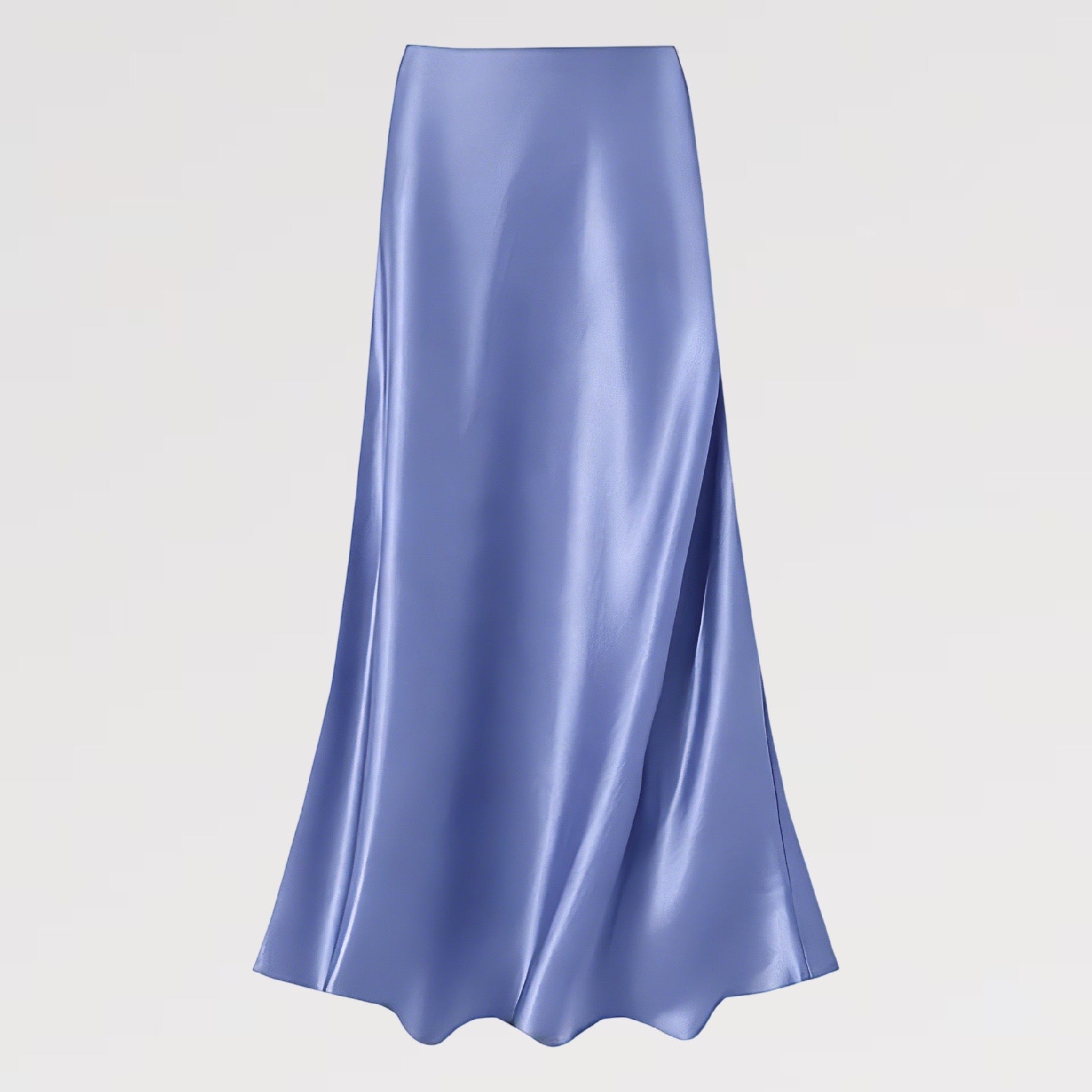 【Lady First】Gonna Lunga Effetto Raso Made in Italy con Finish Luminoso e Setoso Taglio Fluido e Elasticizzata per Comfort e Eleganza Perfetta per Occasioni Speciali