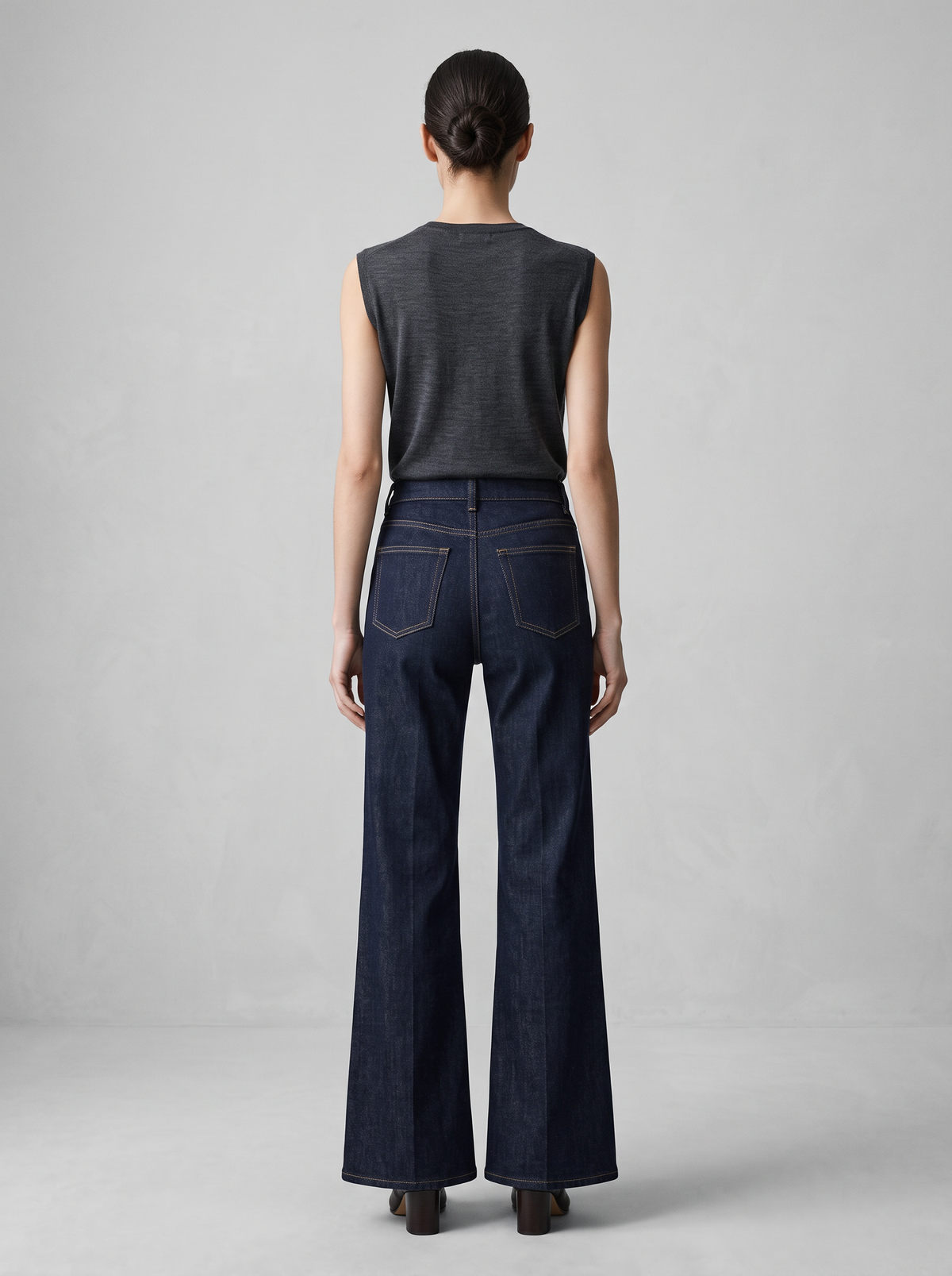 【Lady First】Jeans Angela a zampa vita alta