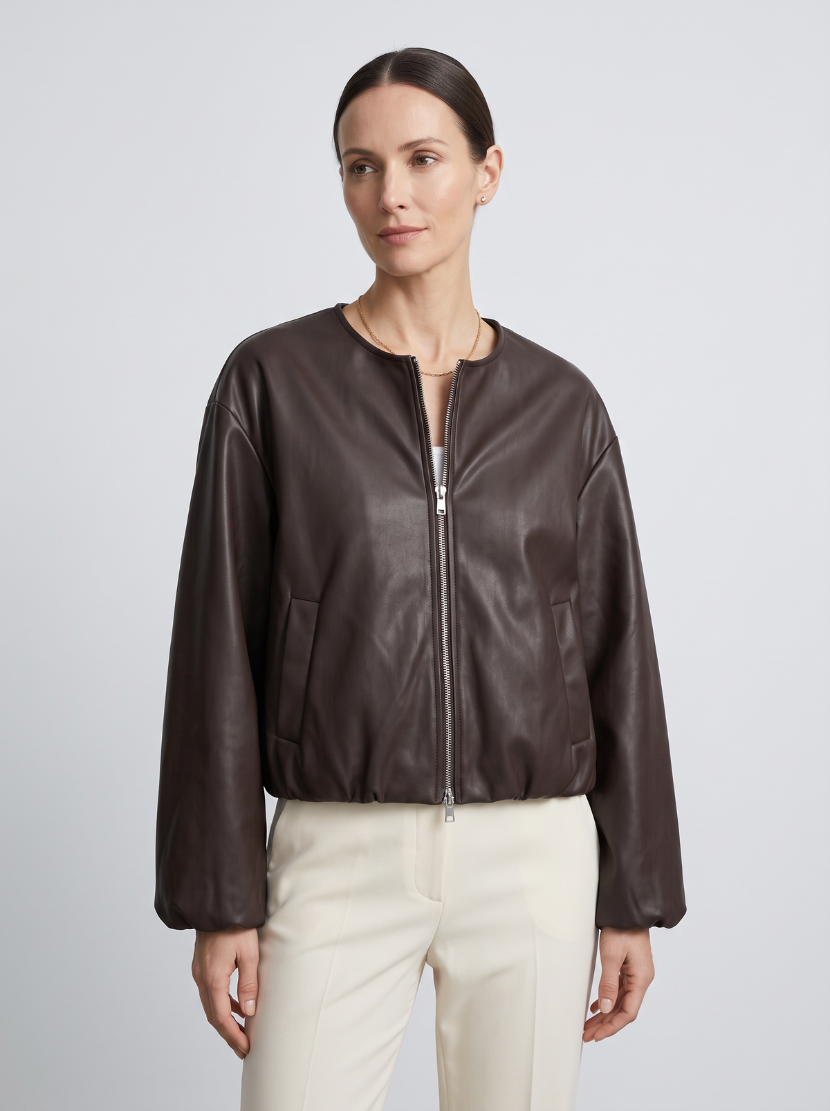 【Lady First】Giacca ecopelle Greta – Made in Italy