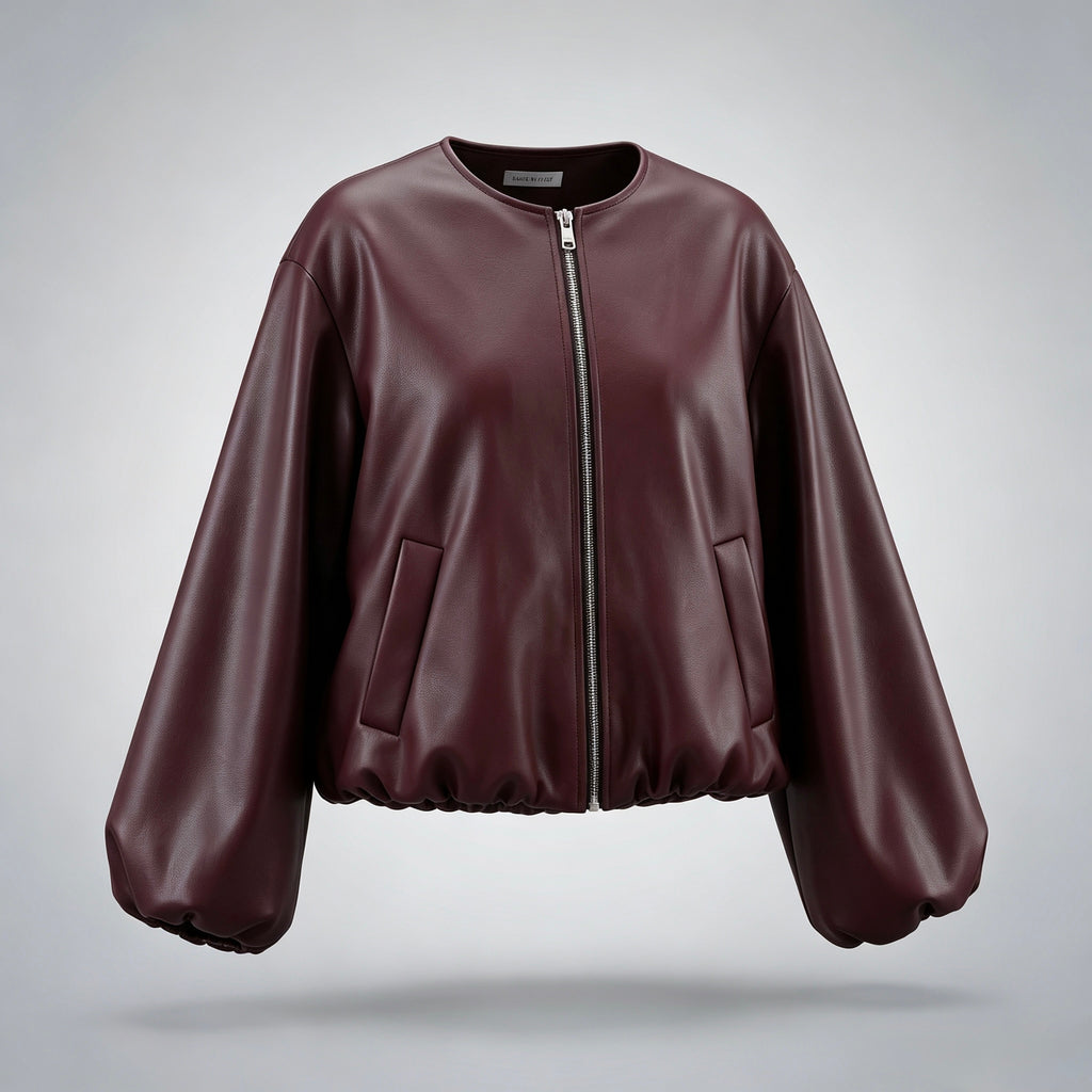 【Lady First】Giacca ecopelle Greta – Made in Italy